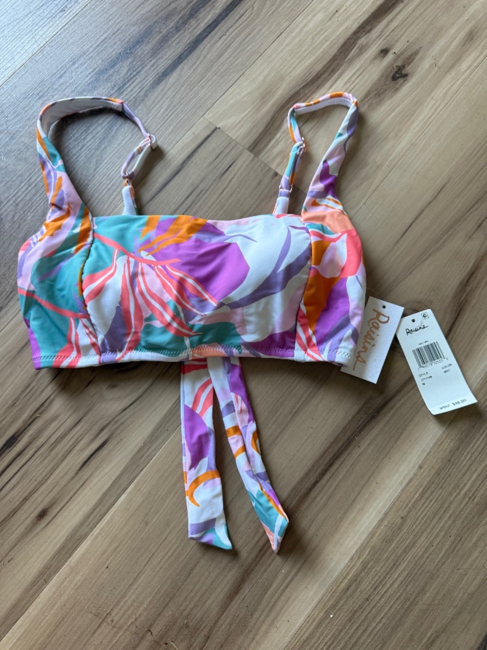 Raisins Medium Bikini Top Womens NWT